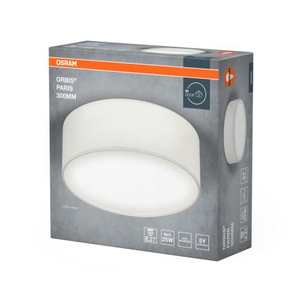 Osram - lubinis šviestuvas ORBIS PARIS 1x E27/25W/230V, skersmuo 30 cm, baltas