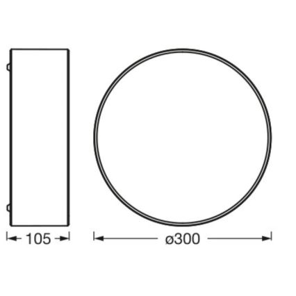 Osram - Lubinis šviestuvas ORBIS PARIS 1xE27/25W/230V, skersmuo 30 cm, kreminės spalvos