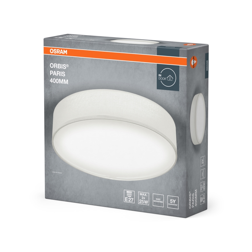 Osram - Lubinis šviestuvas ORBIS PARIS 2xE27/25W/230V skersmuo 40 cm baltas