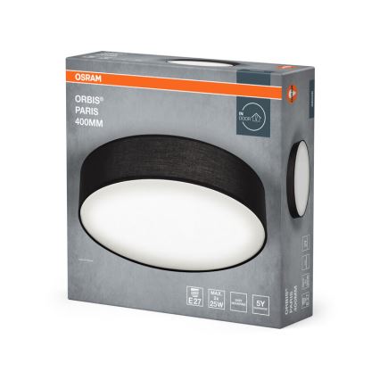 Osram - Lubinis šviestuvas ORBIS PARIS 2xE27/25W/230V, skersmuo 40 cm, juodas