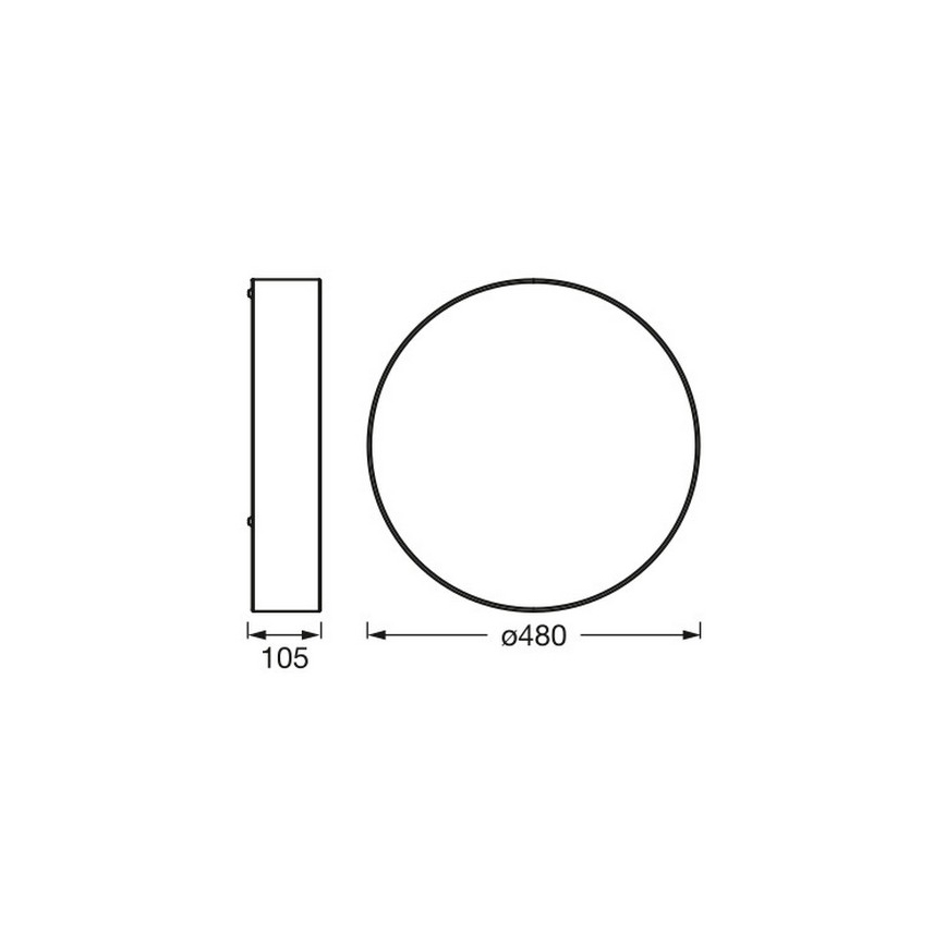 Osram - Lubinis šviestuvas ORBIS PARIS 3xE27/25W/230V Ø 48 cm kreminės spalvos