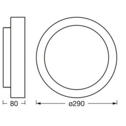 Osram - Lubų šviestuvas ORBIS MADRID 2xE27/10W/230V Ø 29 cm baltas