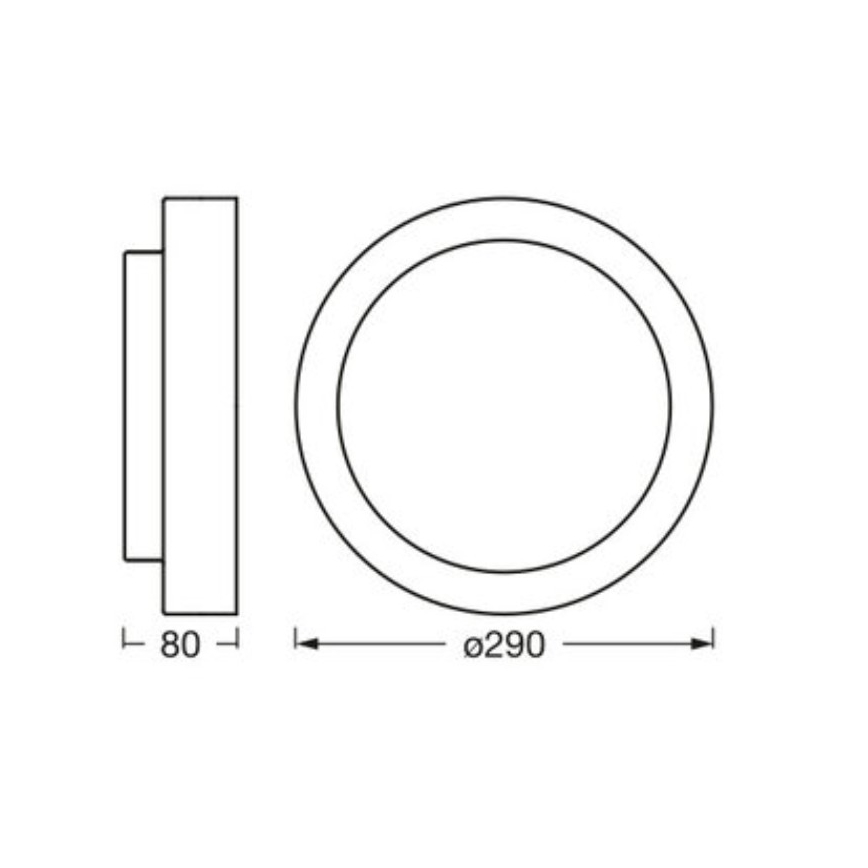 Osram - Lubų šviestuvas ORBIS MADRID 2xE27/10W/230V Ø 29 cm baltas