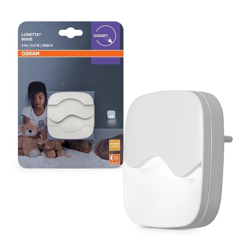 Osram - LUNETTA LED kištukinis naktinis šviestuvas su sutemų jutikliu LED/0,5W/230V