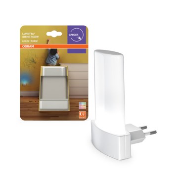 Osram - LUNETTA LED RGBW naktinė lempa su jutikliu LED/0,28W/230V