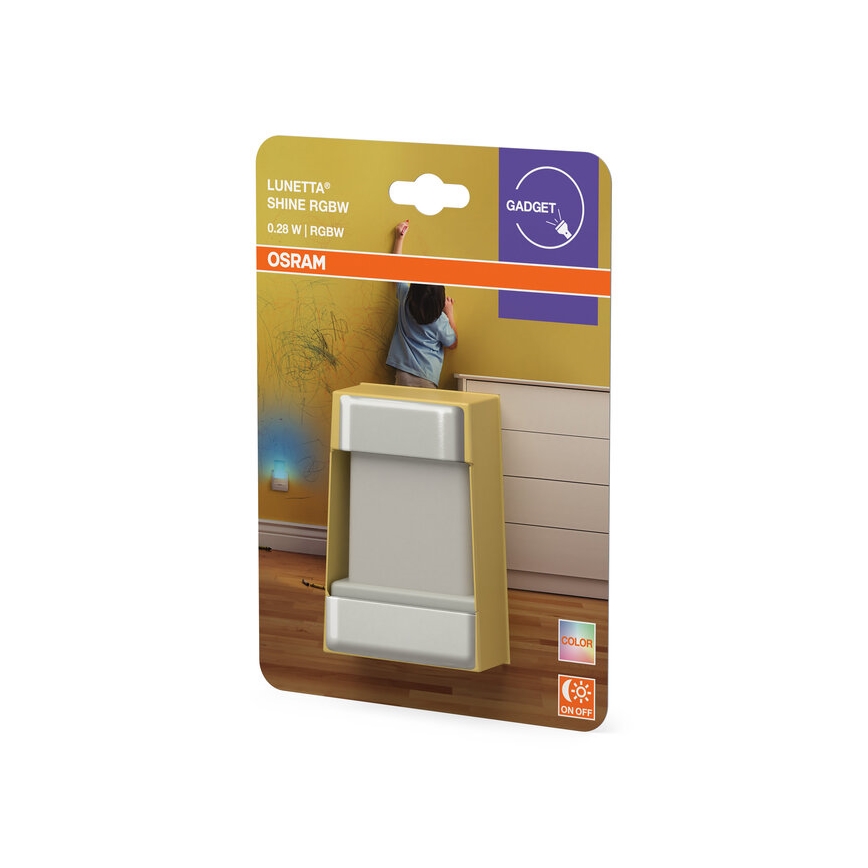 Osram - LUNETTA LED RGBW naktinė lempa su jutikliu LED/0,28W/230V