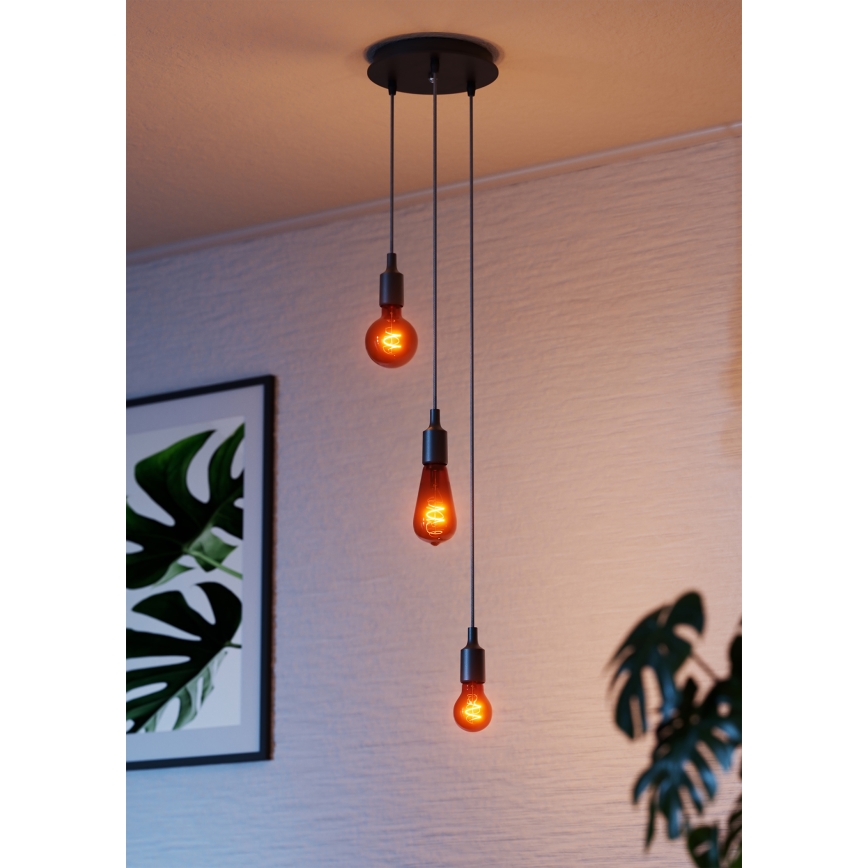 Osram - Maitinimo kabelis PENDULUM BELL 1xE27/15W/230V juoda