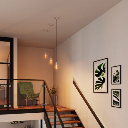 Osram - Maitinimo kabelis PENDULUM ROUND 1xE27/15W/230V blizgus chromas