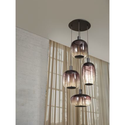 Osram - Maitinimo laidas NEEDLE PENDANT 4xE27/25W/230V, antracito spalva