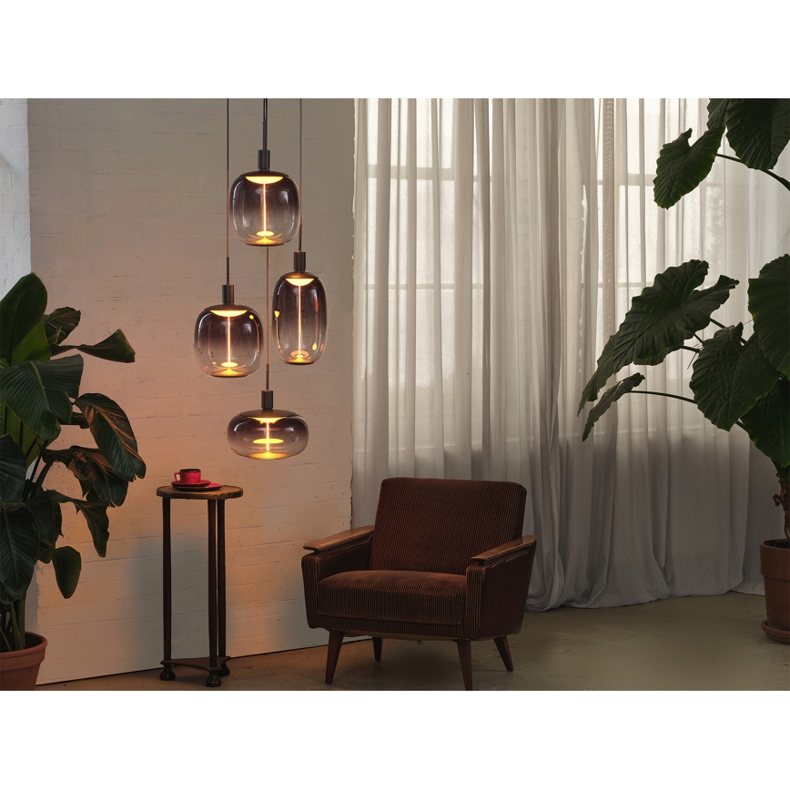 Osram - Maitinimo laidas NEEDLE PENDANT 4xE27/25W/230V, antracito spalva
