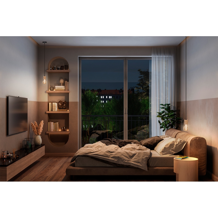 Osram - Maitinimo laidas PENDULUM CYLINDER 1xE27/15W/230V medinis