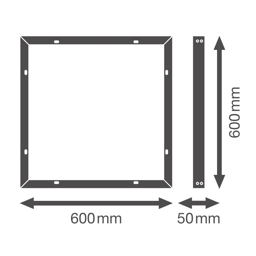 Osram - metalinis montavimo rėmas LED paneliams ESSENTIAL 60x60 cm baltas