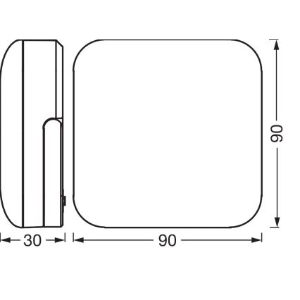 Osram - NIGHTLUX nešiojamas saulės energijos LED šviestuvas LED/2W/5V IP54 pilkas