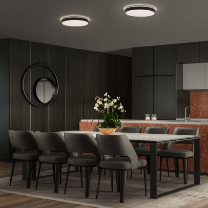 Osram - ORBIS LONDON LED lubų šviestuvas, 16W/230V, skersmuo 28 cm, juodas