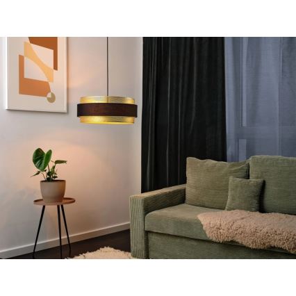 Osram - Pakabinama liustra su laidu DECOR HORNET 3xE27/10W/230V Ø 50 cm juoda/auksinė