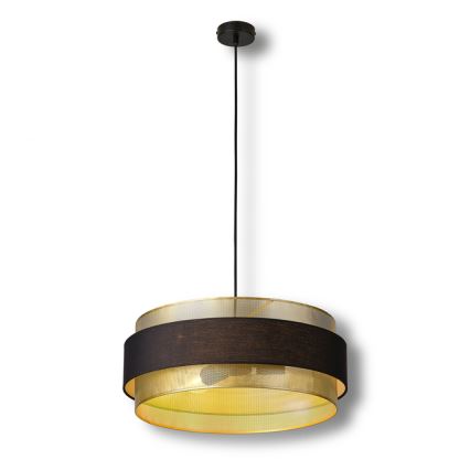 Osram - Pakabinama liustra su laidu DECOR HORNET 3xE27/10W/230V Ø 50 cm juoda/auksinė