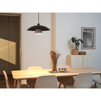 Osram - Pakabinamas šviestuvas ant laido DECOR FLYING MUSHROOM 1xE27/25W/230V, skersmuo 50 cm, juodas