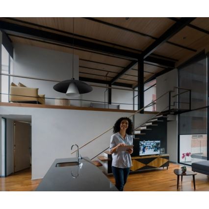 Osram - Pakabinamas šviestuvas ant laido DECOR FLYING MUSHROOM 1xE27/25W/230V, skersmuo 50 cm, juodas