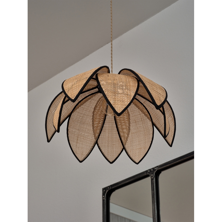 Osram - Pakabinamas šviestuvas ant laido DECOR RATTAN 1xE27/15W/230V, skersmuo 48 cm, smėlinė/juoda