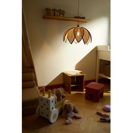 Osram - Pakabinamas šviestuvas ant laido DECOR RATTAN 1xE27/15W/230V, skersmuo 48 cm, smėlinė/juoda