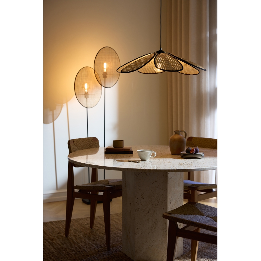 Osram - Pakabinamas šviestuvas ant laido DECOR RATTAN 1xE27/15W/230V skersmuo 58 cm smėlinė/juoda