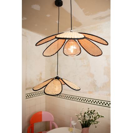 Osram - Pakabinamas šviestuvas ant laido DECOR RATTAN 1xE27/15W/230V skersmuo 58 cm smėlinė/juoda