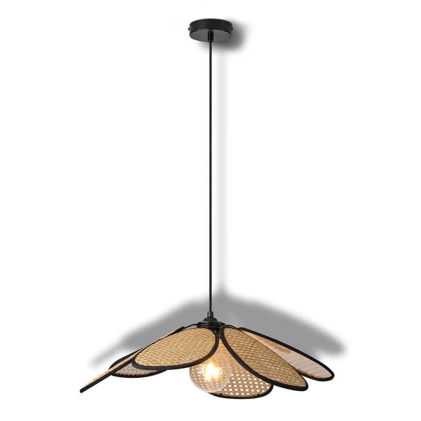 Osram - Pakabinamas šviestuvas ant laido DECOR RATTAN 1xE27/15W/230V skersmuo 58 cm smėlinė/juoda