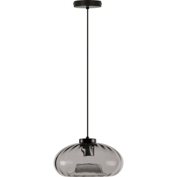 Osram - pakabinamas šviestuvas ant laido DECOR SMOKE 1xE27/12W/230V Ø 28 cm juodas/dūminė pilka