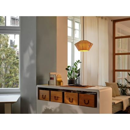 Osram - Pakabinamas šviestuvas ant laido DECOR STRIPES 1xE27/10W/230V skersmuo 30,5 cm smėlio spalvos