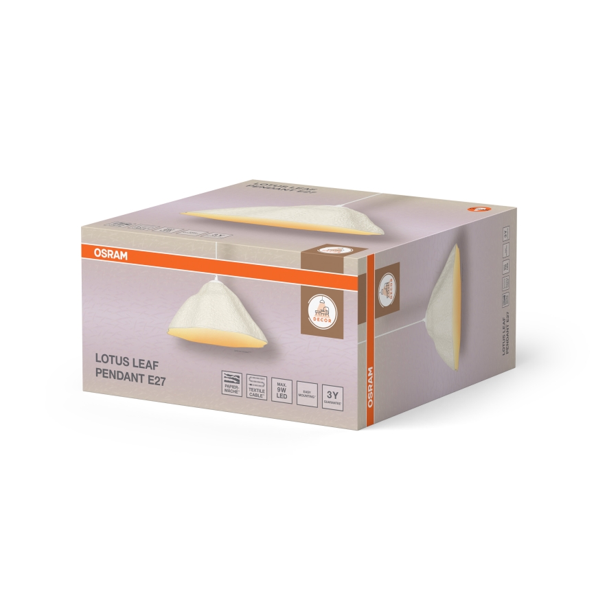 Osram - Pakabinamas šviestuvas ant laido LOTUS LEAF 1xE27/9W/230V Ø 39,6 cm