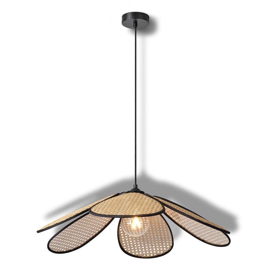 Osram - Pakabinamas šviestuvas su laidu DECOR RATTAN 1xE27/15W/230V skersmuo 69 cm smėlinė/juoda