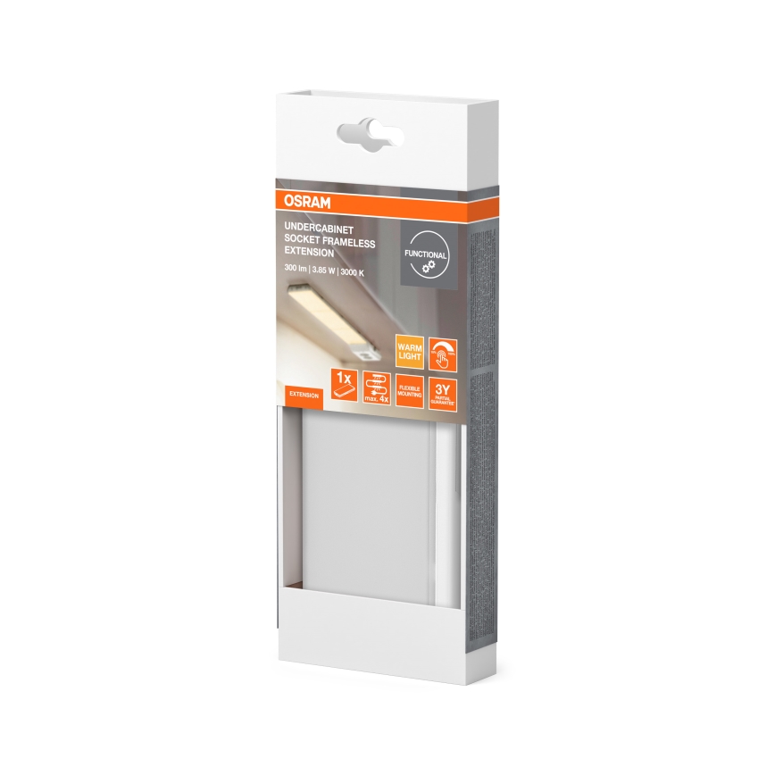 Osram - Išplėtimo rinkinys po spintelėmis skirtam LED šviestuvui UNDERCABINET LED/3,85W/36V 3000K 8,1x17,9 cm balta