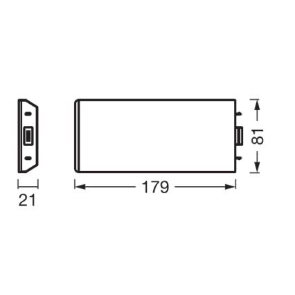 Osram - Išplėtimo rinkinys po spintelėmis skirtam LED šviestuvui UNDERCABINET LED/3,85W/36V 3000K 8,1x17,9 cm balta