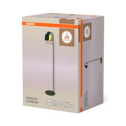 Osram - Pastatomas grindinis šviestuvas DECOR COROLLE 1xE27/15W/230V žalias