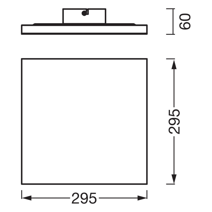 Osram - Paviršinė LED panelė PLANON LED/20W/230V 3000K 30x30 cm balta