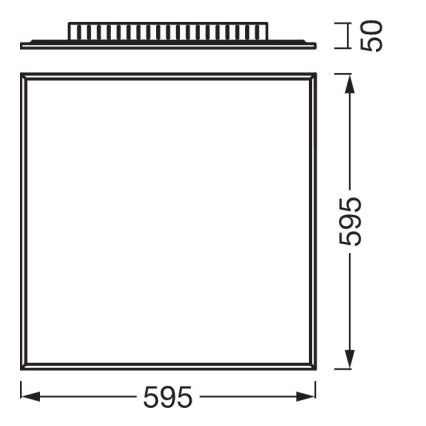 Osram - paviršinė LED panelė PLANON LED/40W/230V 4000K 60x60 cm balta