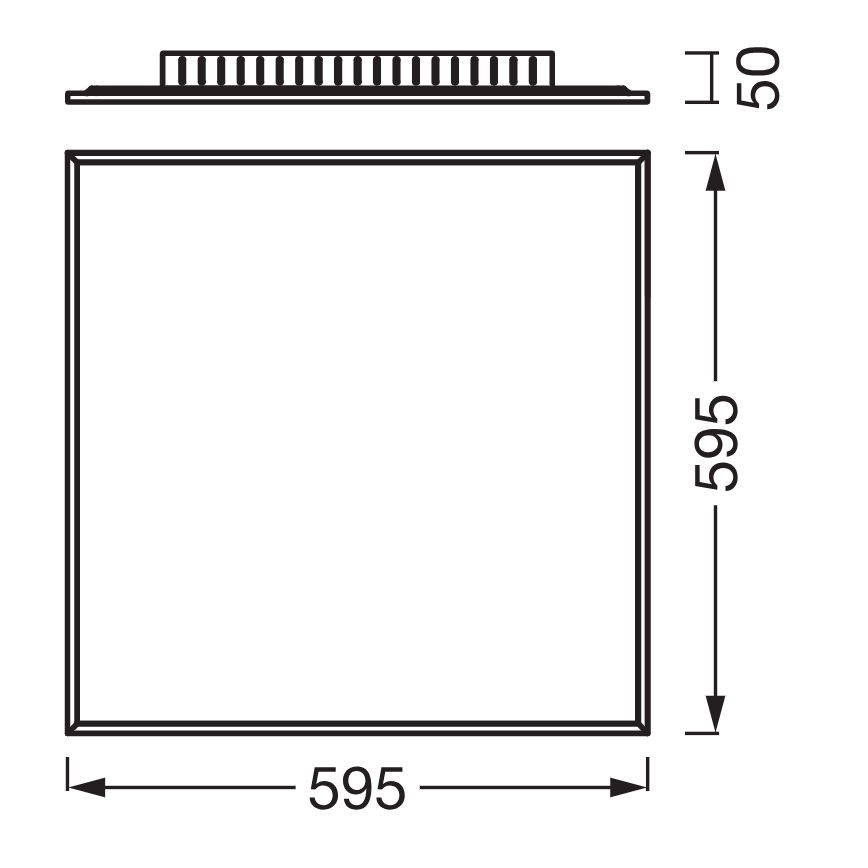 Osram - Paviršinė LED panelė PLANON LED/40W/230V 59,5x59,5 cm balta