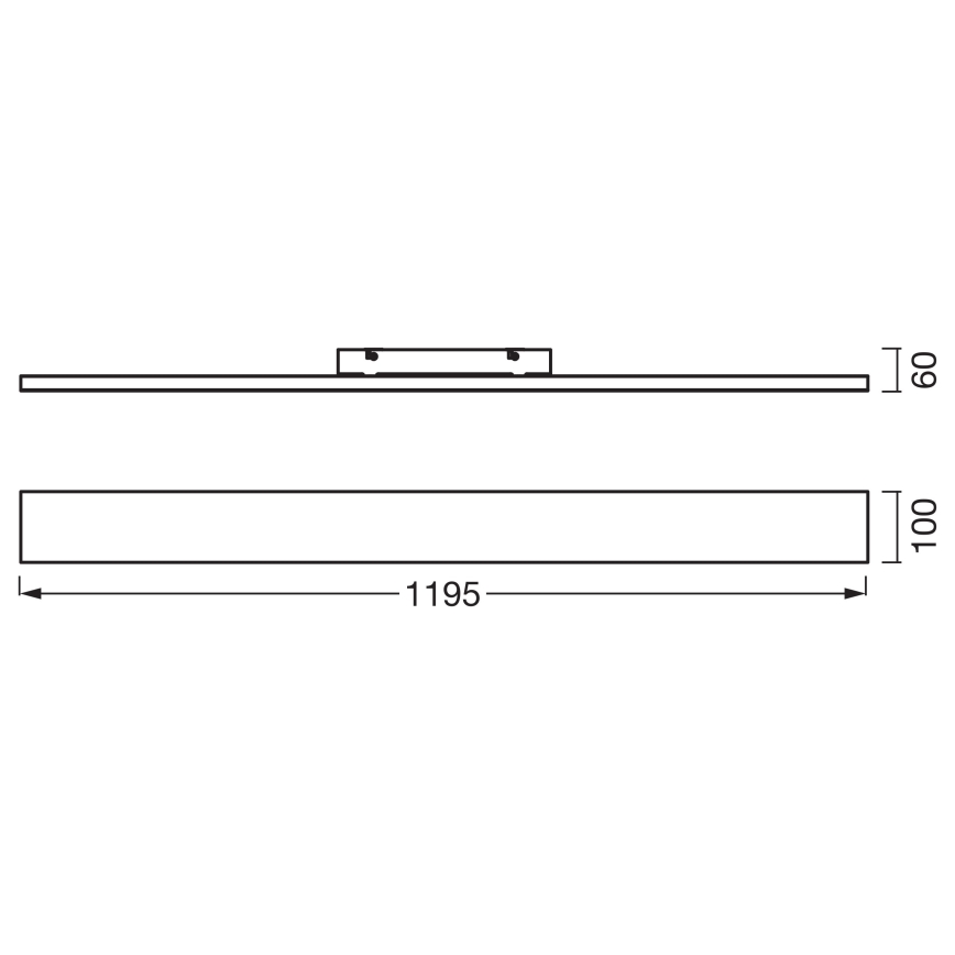 Osram - PLANON paviršinė LED panelė LED/30W/230V 3000K 10x120 cm balta