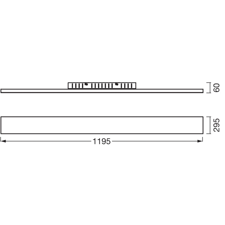 Osram - PLANON paviršinė montuojama LED panelė LED/40W/230V 3000K 30x120 cm balta