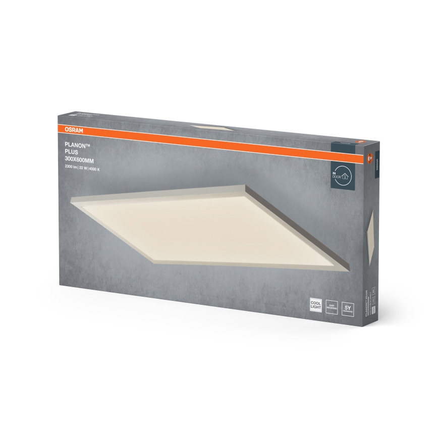 Osram - PLANON paviršinio montavimo LED panelė 22W/230V 4000K 30x60 cm balta