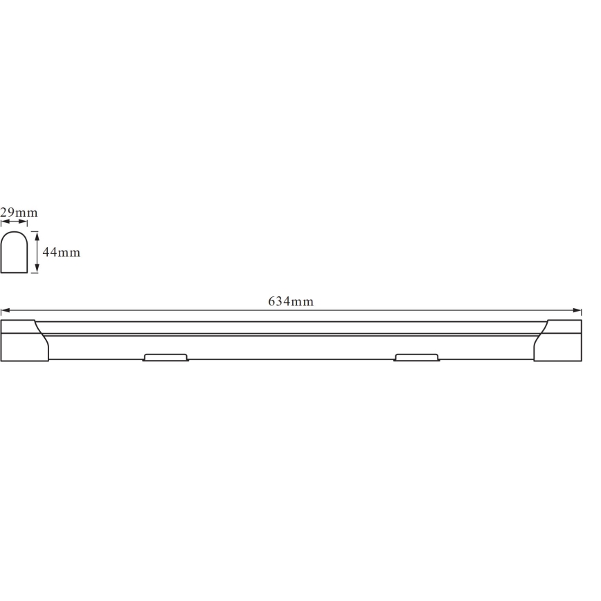 Osram - po spintelėmis montuojamas LED šviestuvas BATTEN LED/10W/230V 60 cm