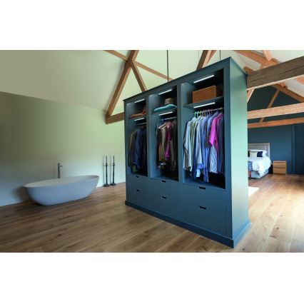 Osram - LED šviestuvas po spintelėmis su judesio ir sutemos jutikliu MOBILE LED/1W/5V 500 mAh 20 cm balta