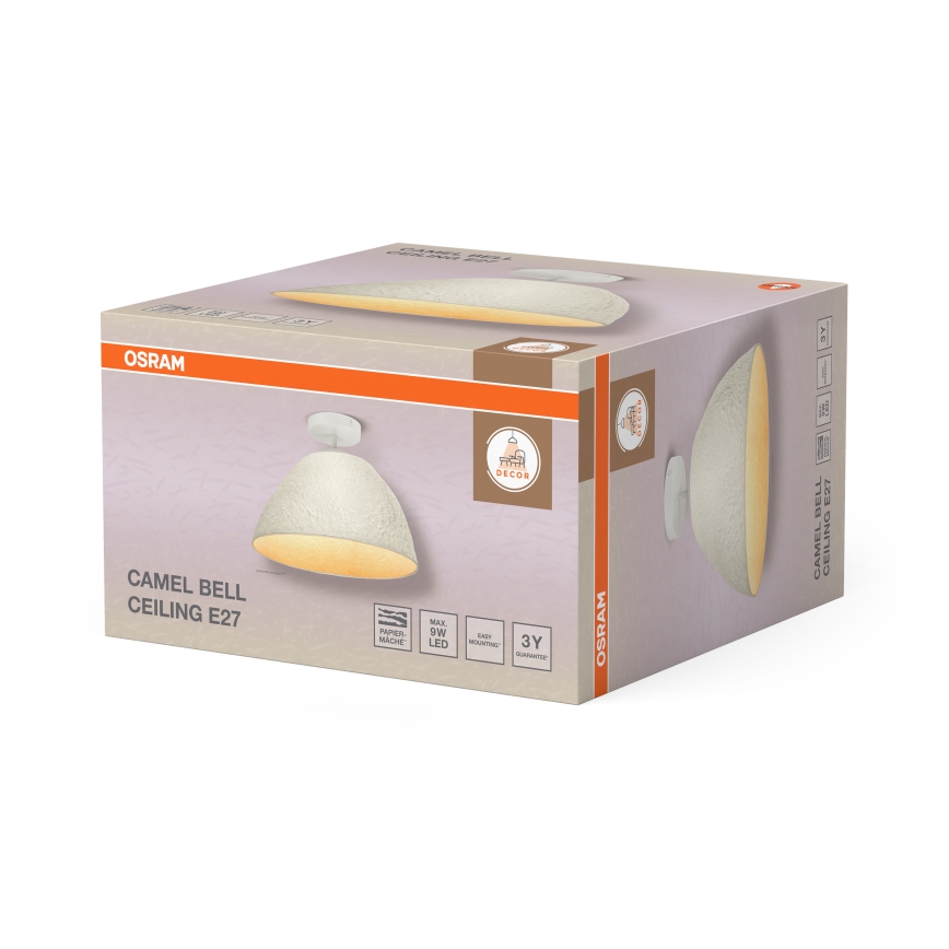 Osram - Prie lubų tvirtinamas šviestuvas CAMEL BELL 1xE27/9W/230V skersmuo 37,5 cm