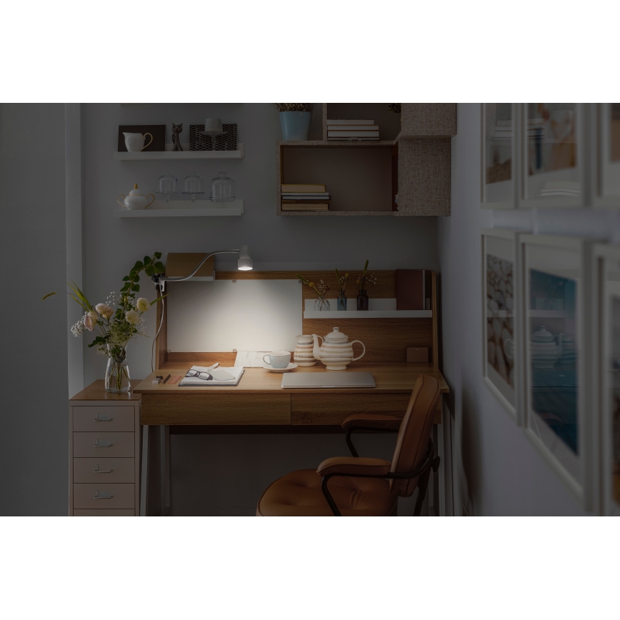 Osram - Prisegama lempa CLIP STEP FLEX 1xGU10/5W/230V balta