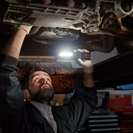 Osram - reguliuojamo ryškumo įkraunamas LED žibintuvėlis LEDINSPECT MINI250, LED/7W/3,7V, IP65, 2000 mAh