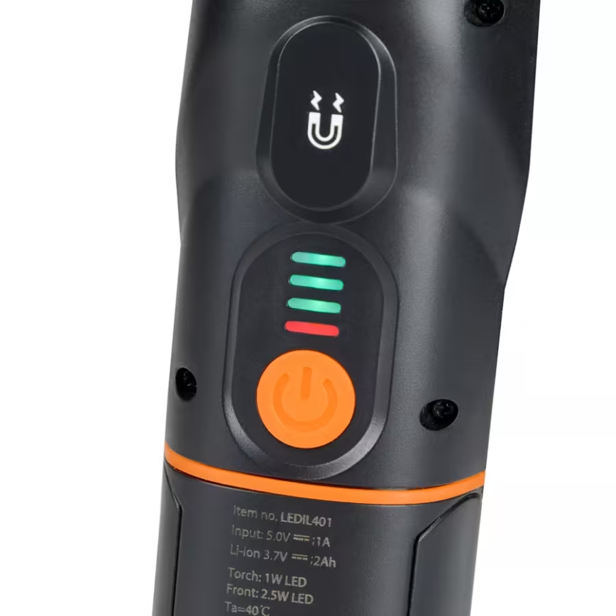 Osram - reguliuojamo ryškumo įkraunamas LED žibintuvėlis LEDINSPECT MINI250, LED/7W/3,7V, IP65, 2000 mAh