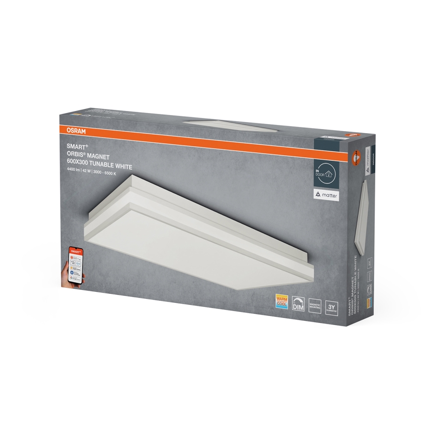 Osram - reguliuojamas LED lubinis šviestuvas SMART+ MAGNET LED/42W/230V 30x60 cm 3000-6500K Wi-Fi