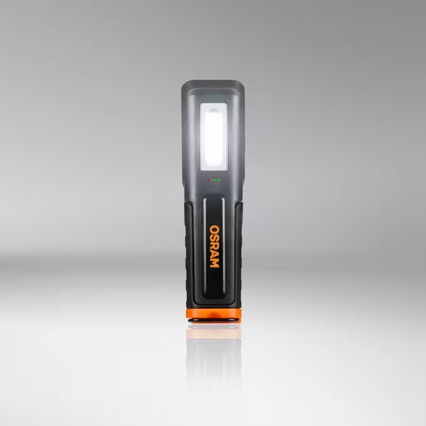 Osram - reguliuojamo ryškumo įkraunama inspekcinė LED lempa LEDINSPECT WIRE-FREE PRO 600 LED/5W/3,7V IP54