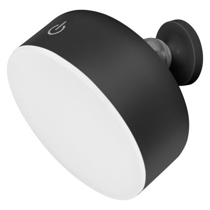 Osram - reguliuojama, įkraunama LED stalinė lempa 3 viename DECOR HELPER LED/1,8W/5V juoda