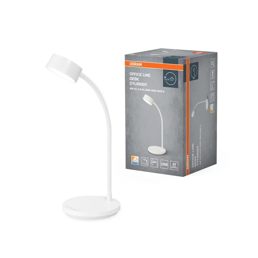 Osram - Reguliuojama LED stalinė lempa OFFICE LINE LED/4,8W/230V 3000/4000/6500K balta